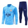 Manchester City Sweat d'Entraînement Quarter-Zip 2025-26 Bleue Pour Homme